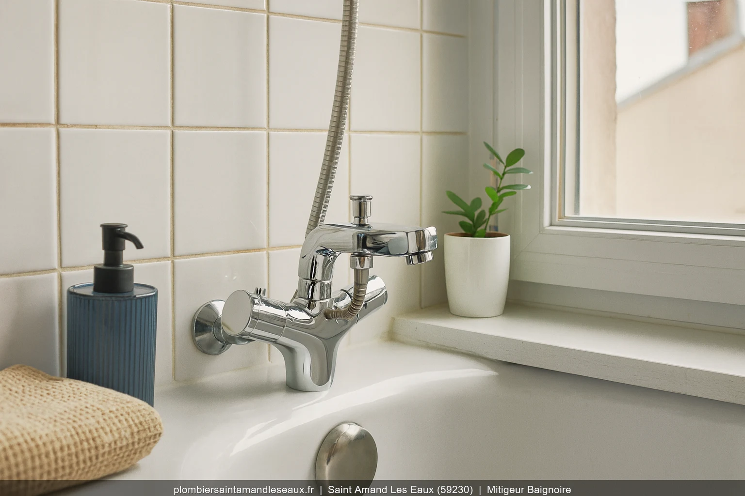 Installation mitigeur baignoire Grohe Grohtherm a Saint-Amand-les-Eaux (59230)