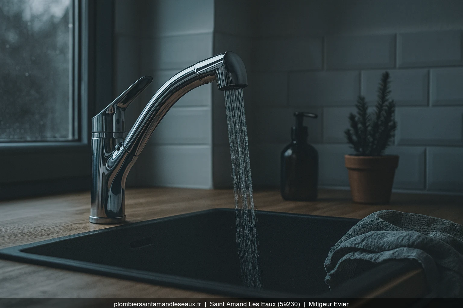 Installation mitigeur evier Grohe Eurostyle a Saint-Amand-les-Eaux (59230)